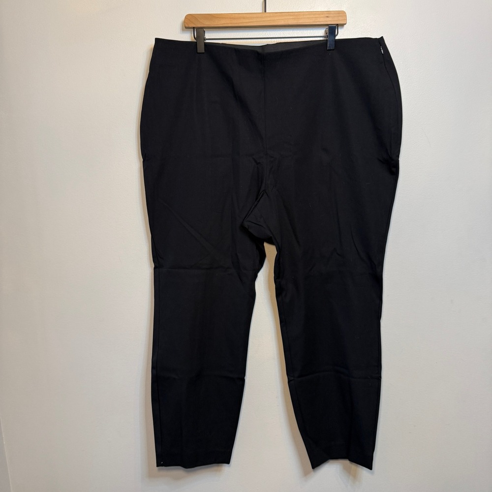 A New Day Women's Black Skinny Ankle Pants High Rise Side Zip Size 18 NEW